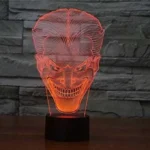 3Dmix 3DL-CLK059 – 3D LED nočná lampa - Joker (Hodiny s budíkom)