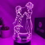 3Dmix 3DL-CLK063 – 3D LED nočná lampa - Kúzelná Lienka a Čierny Kocúr (Miraculous Ladybug) (Hodiny s budíkom)