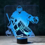 3Dmix 3DL-BTC057 – 3D LED nočná lampa - Hokejový brankár (Bluetooth reproduktor - farba čierna)