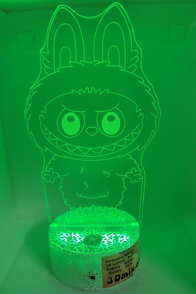 3Dmix 3DL-DFS060 – 3D LED nočná lampa - La Bubu (Aroma) 7 3D LED nocna lampa – La Bubu - zelena