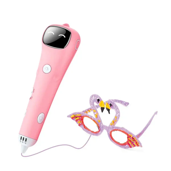 3D-pero-Meow-Star-ruzove