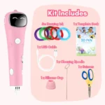 Meow Star MS01r PRO - Wireless 3D pero s akumulátorom - ružové