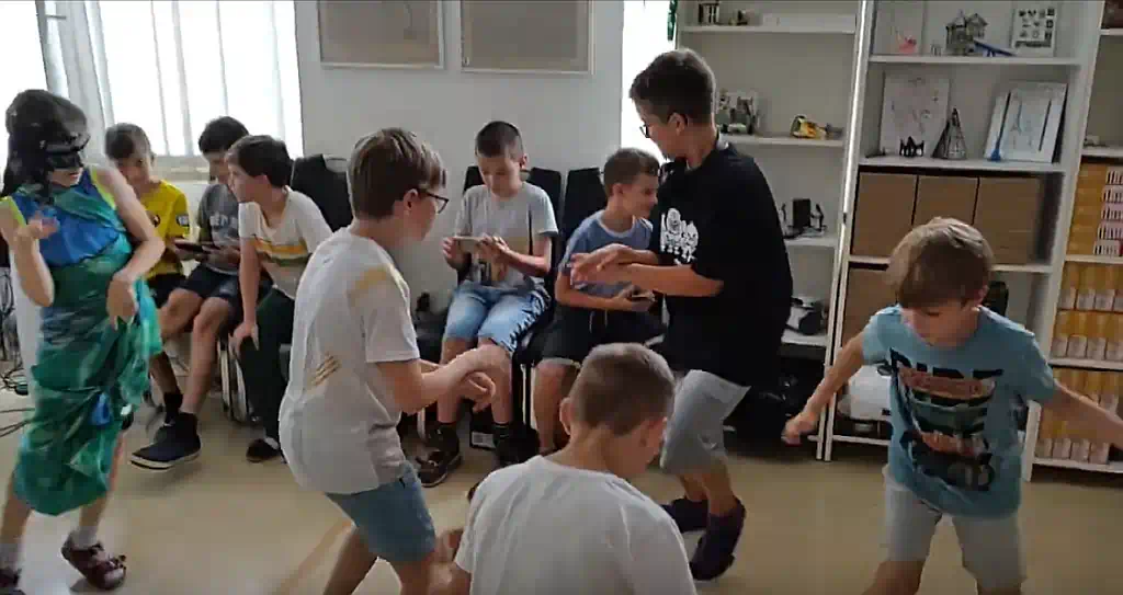 záverečná párty v tábore